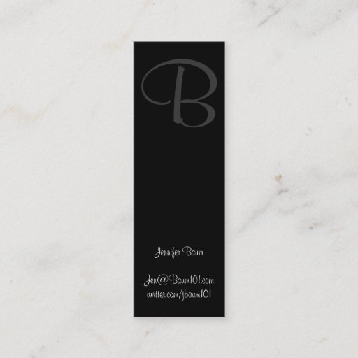 Customizable Black and White Murray Hill Business Card Templates