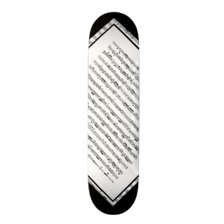 Black and White Music Pattern Customizable Deck 1