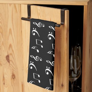Black and White Musical Notes Musician