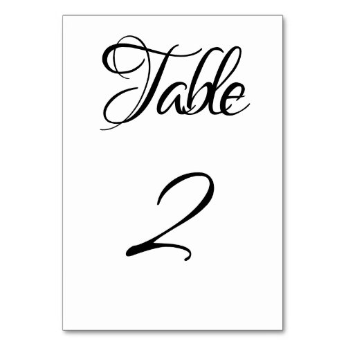 Black and white Musical  Table Number