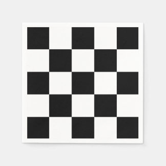 Black and white napkins