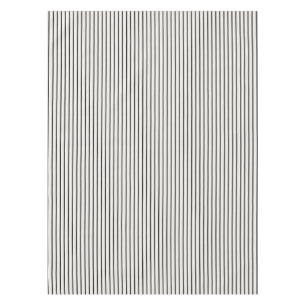 Black and White Narrow Mattress Ticking Stripe Tablecloth