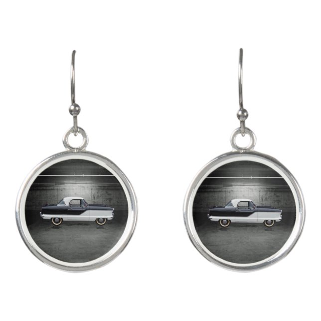 Black and White Nash Metropolitan Earrings (Front)