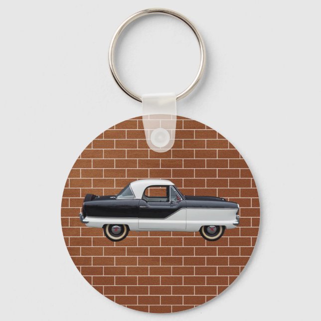 Black and White Nash Metropolitan Keychain (Front)