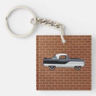 Black and White Nash Metropolitan Keychain