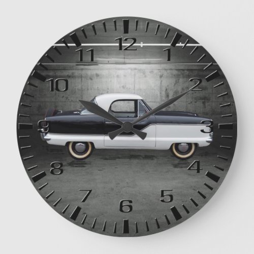 Black and White Nash Metropolitan Large Clock
