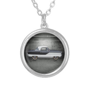 Black and White Nash Metropolitan Silver Plated Necklace