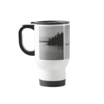 Black and White Nature Landscape Travel Mug