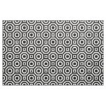 Black and White Nested Octagon Fabric