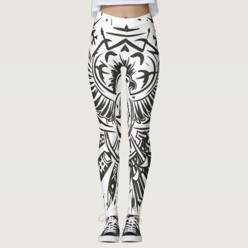 BLACK AND WHITE NEW DESIGN LEGGINGS