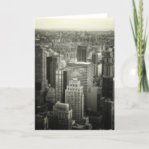 Black and White New York City Skyline Card