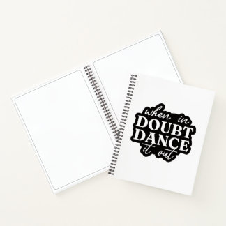 Black and white notebook