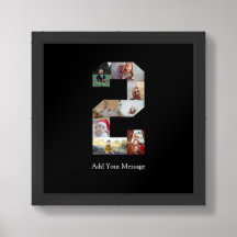 Black and White Number 2 Photo Collage