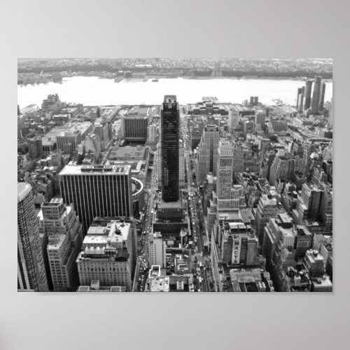 Black And White NYC Photoraph Poster