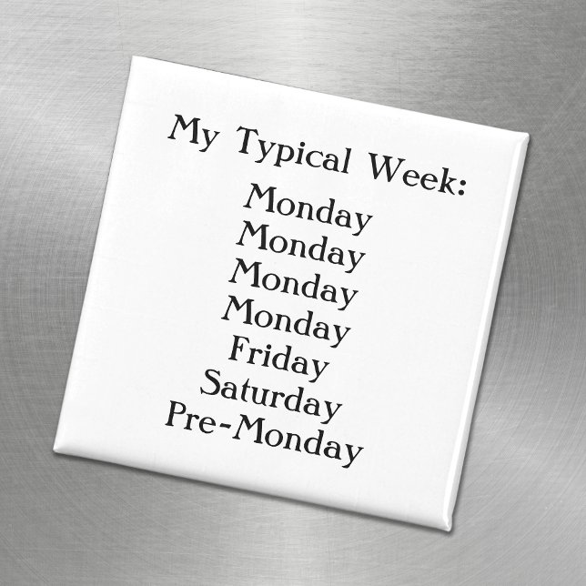 Black and White Office Humor Magnet (Creator Uploaded)