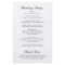 Black and White Old Money Elegant Wedding Program