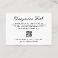 Black and White Old Money QR Code Elegant Wedding