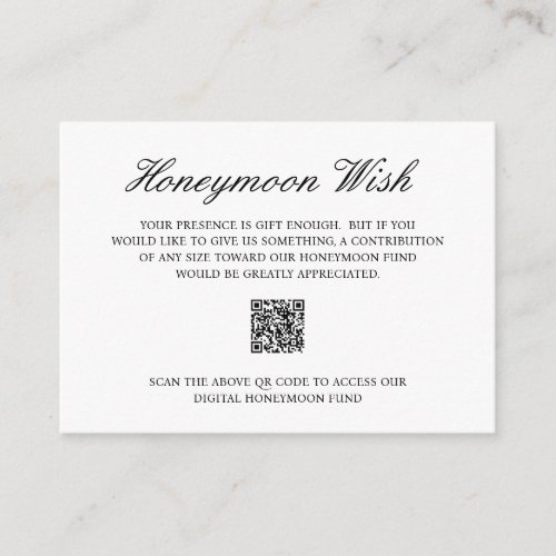 Black and White Old Money QR Code Elegant Wedding