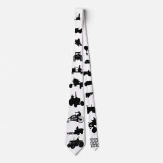 Black and White Old School Neck Tie