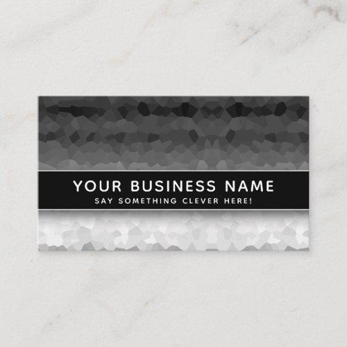 Black and White Ombre Modern Elegant Professional Appointment Card