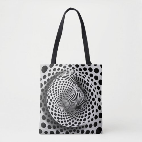 Black And White Op_Art Tote Bag