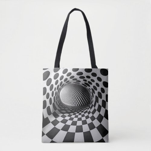 Black And White Op_Art Tote Bag