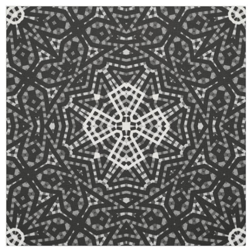 Black and white , openwork , geometric , lace patt fabric