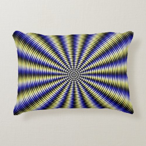 Black and White Optical Illusion Accent Pillow