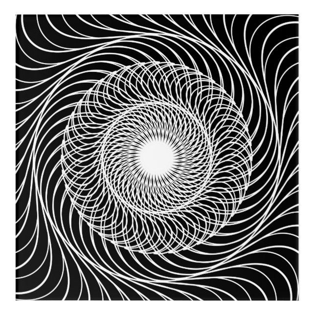 Black and white optical illusion art (Front)