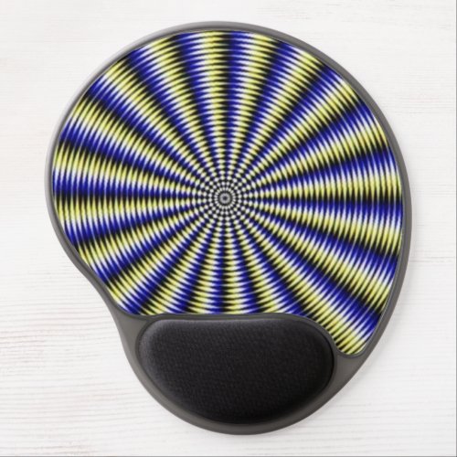 Black and White Optical Illusion Gel Mouse Pad