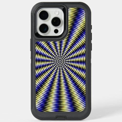 Black and White Optical Illusion iPhone 15 Pro Max Case
