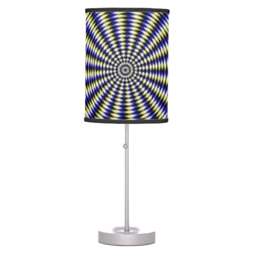 Black and White Optical Illusion Table Lamp