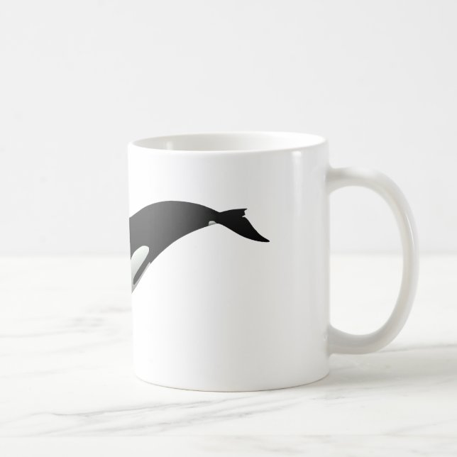 Black and White Orca Killer Whale Coffee Mug (Right)