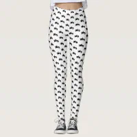 Orca Black & White High-Waisted Leggings