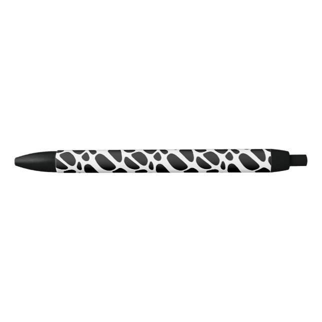 Black and White Organic Skin Pattern Pen (Front)