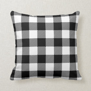 black checkered pillows