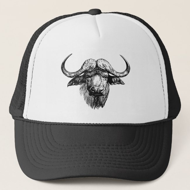 Black and White Ox Hat