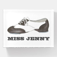 Black and White Oxford Tap Dance Shoe Tapdancer