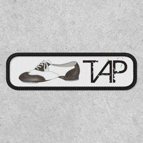Black and White Oxford Tap Dance Teacher Shoe Patch