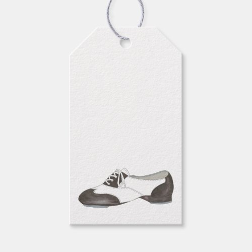 Black_and_White Oxford Tap Shoe Dance Teacher Gift Tags