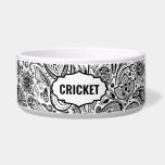Black and white Paisley Pattern Monogram<br><div class="desc">Black and white vintage floral paisley pattern with a customizable name.</div>