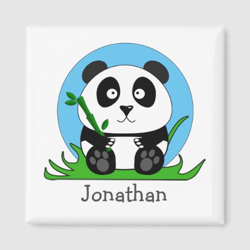 Black And White Panda Bear Magnet