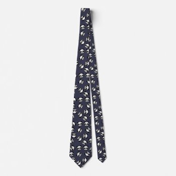 Black And White Panda Cartoon Pattern Neck Tie by Tissling at Zazzle
