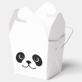 Black And White Panda Cute Animal Face Design Favor Boxes (Opened)