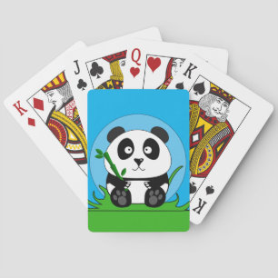 Black And White Panda Poker Cards
