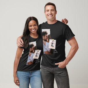 Black and White Paper Wedding Anniversary T-Shirt 