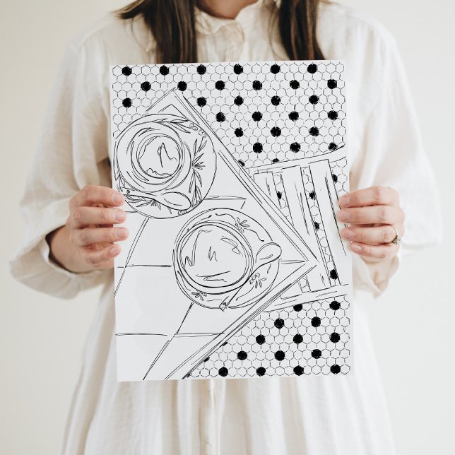 Black and White Paris Bistro Hallway Poster (Creator Uploaded)