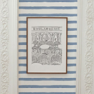 Black and White Paris Boulangerie Poster