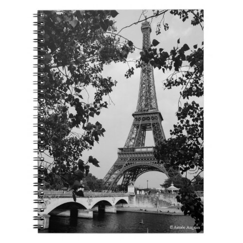 Black and White Paris Notebook