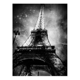 Black And White Paris Postcards - No Minimum Quantity | Zazzle
